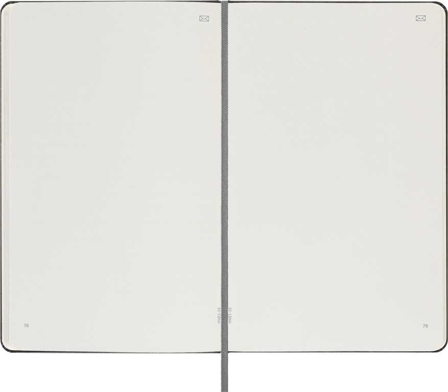 Smart zápisník Moleskine tvrdý čistý černý L