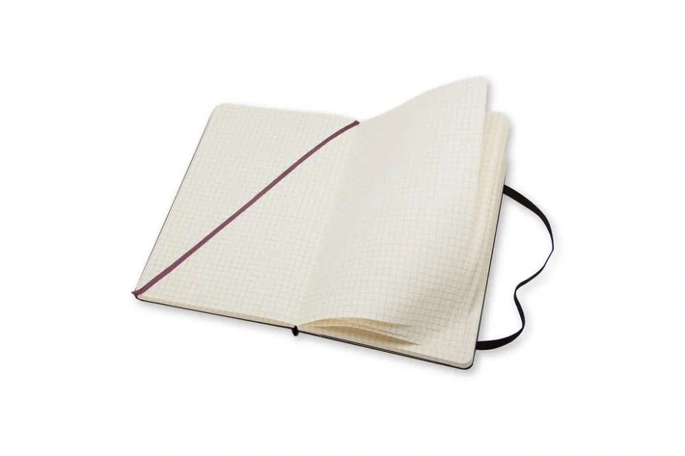 Zápisník Moleskine tvrdý čtverečkovaný černý S
