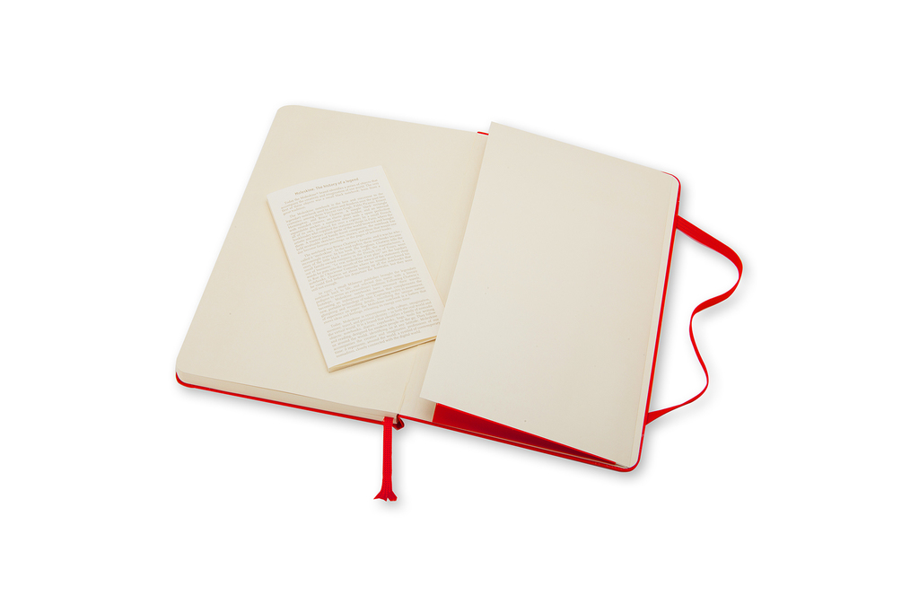 Zápisník Moleskine tvrdý linkovaný červený S