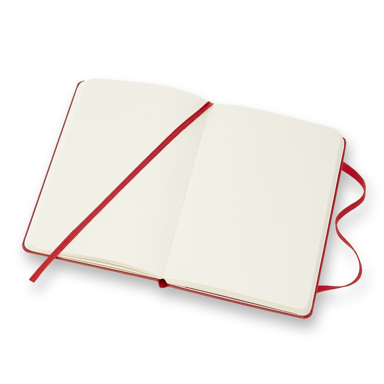 Zápisník Moleskine tvrdý čistý červený S