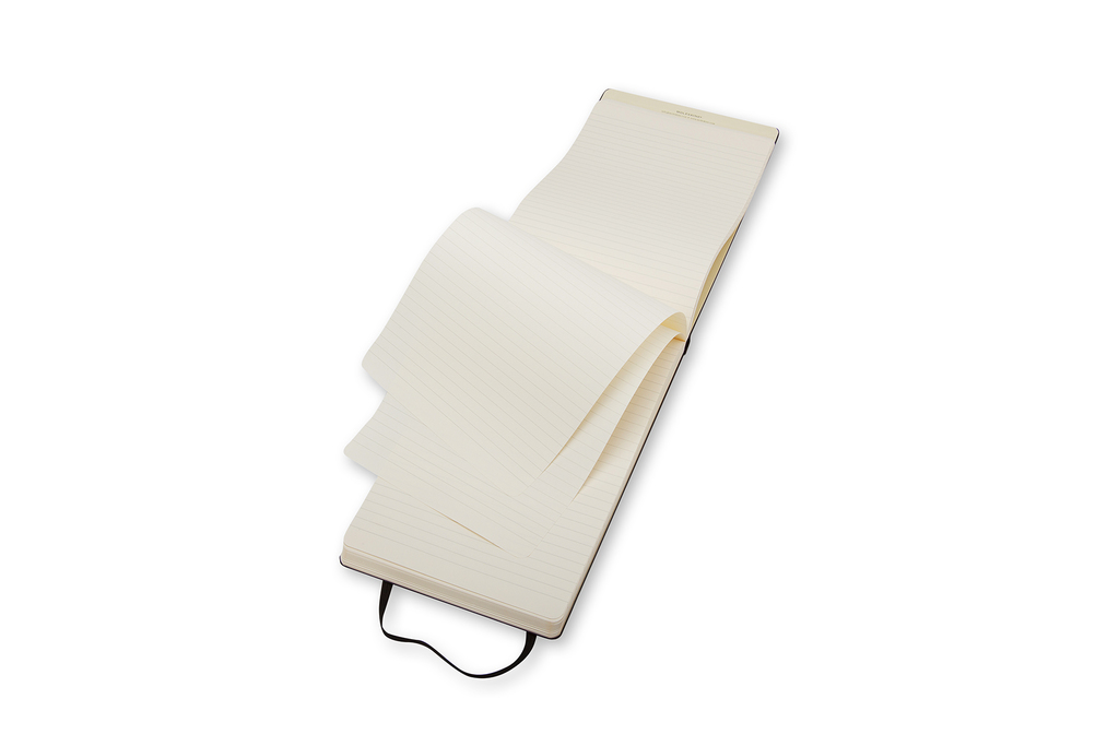 Reportér Moleskine tvrdý linkovaný černý S