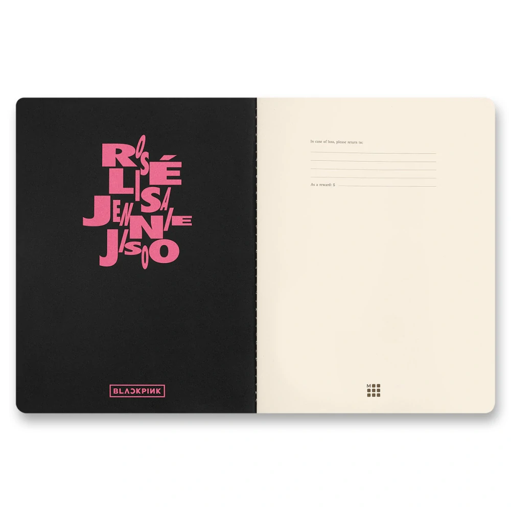 BLACKPINK sešit Moleskine Cahier 1 ks čistý XL