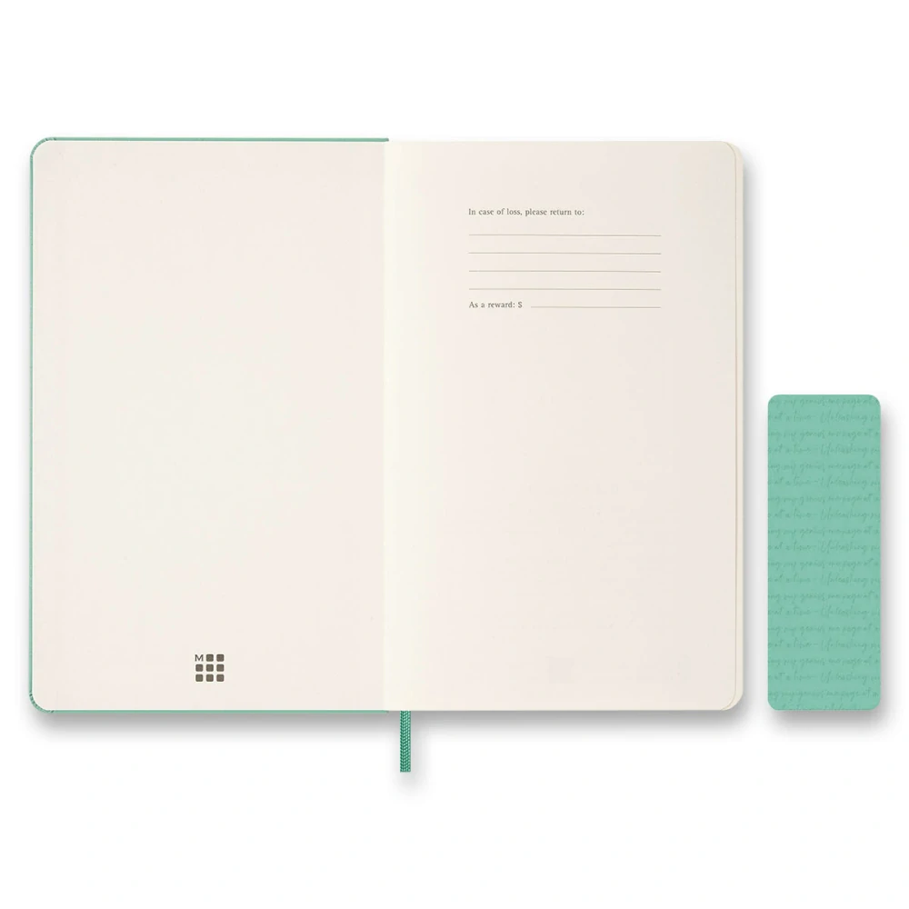 18m plánovací diář Moleskine 2026-2027 CP tvrdý zelený L