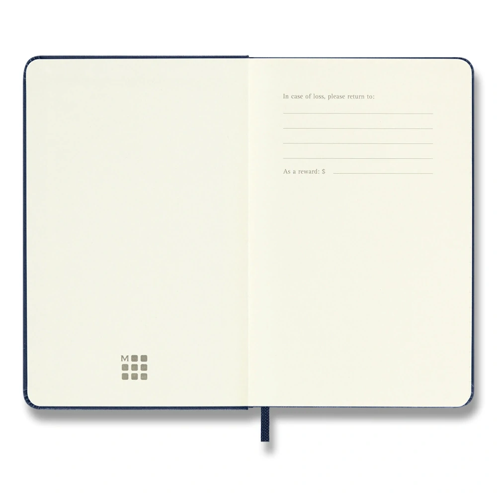 Diář Moleskine 2027 denní tvrdý modrý S