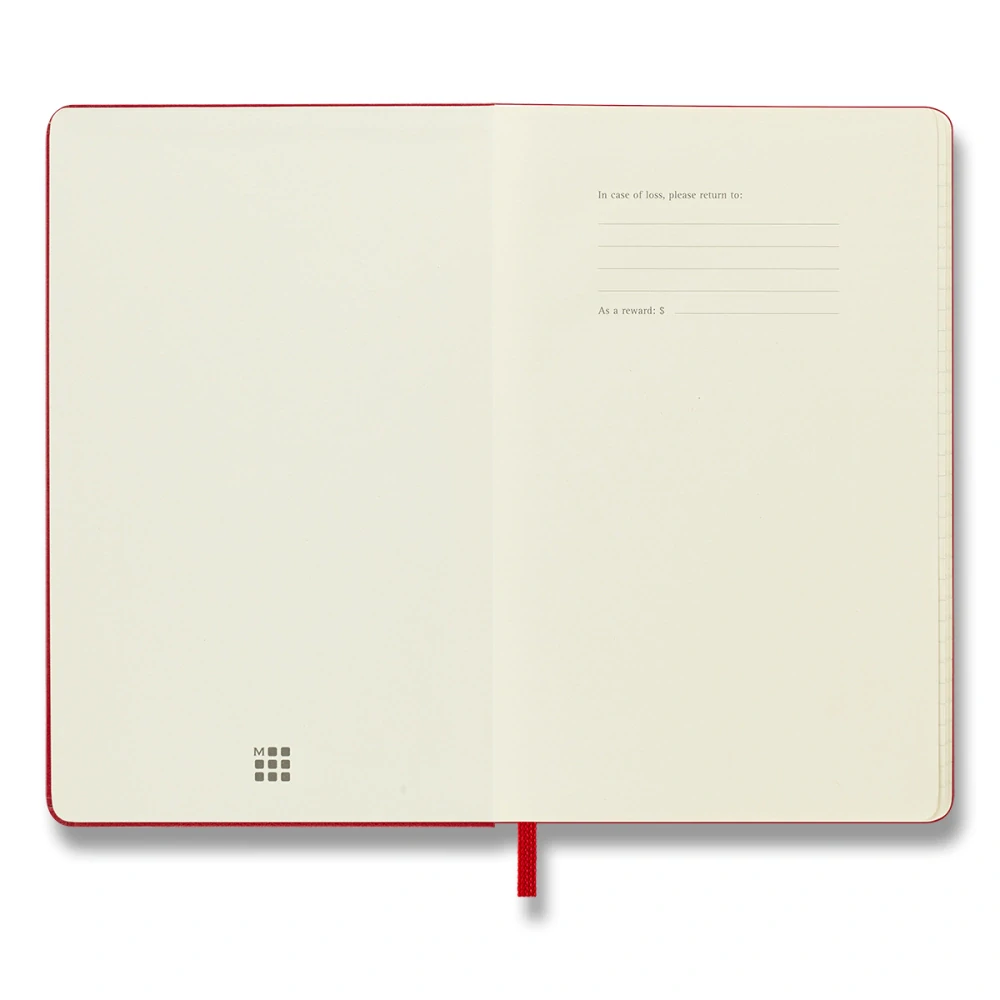 Diář Moleskine 2027 denní tvrdý červený S