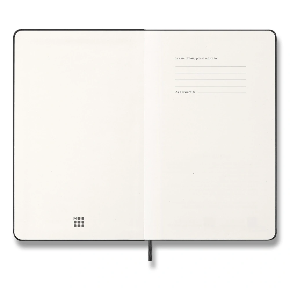 Diář Moleskine 2027 denní tvrdý černý L