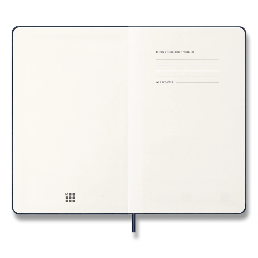 Diář Moleskine 2027 denní tvrdý modrý L