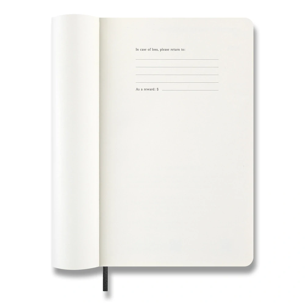 Diář Moleskine 2027 denní měkký černý L