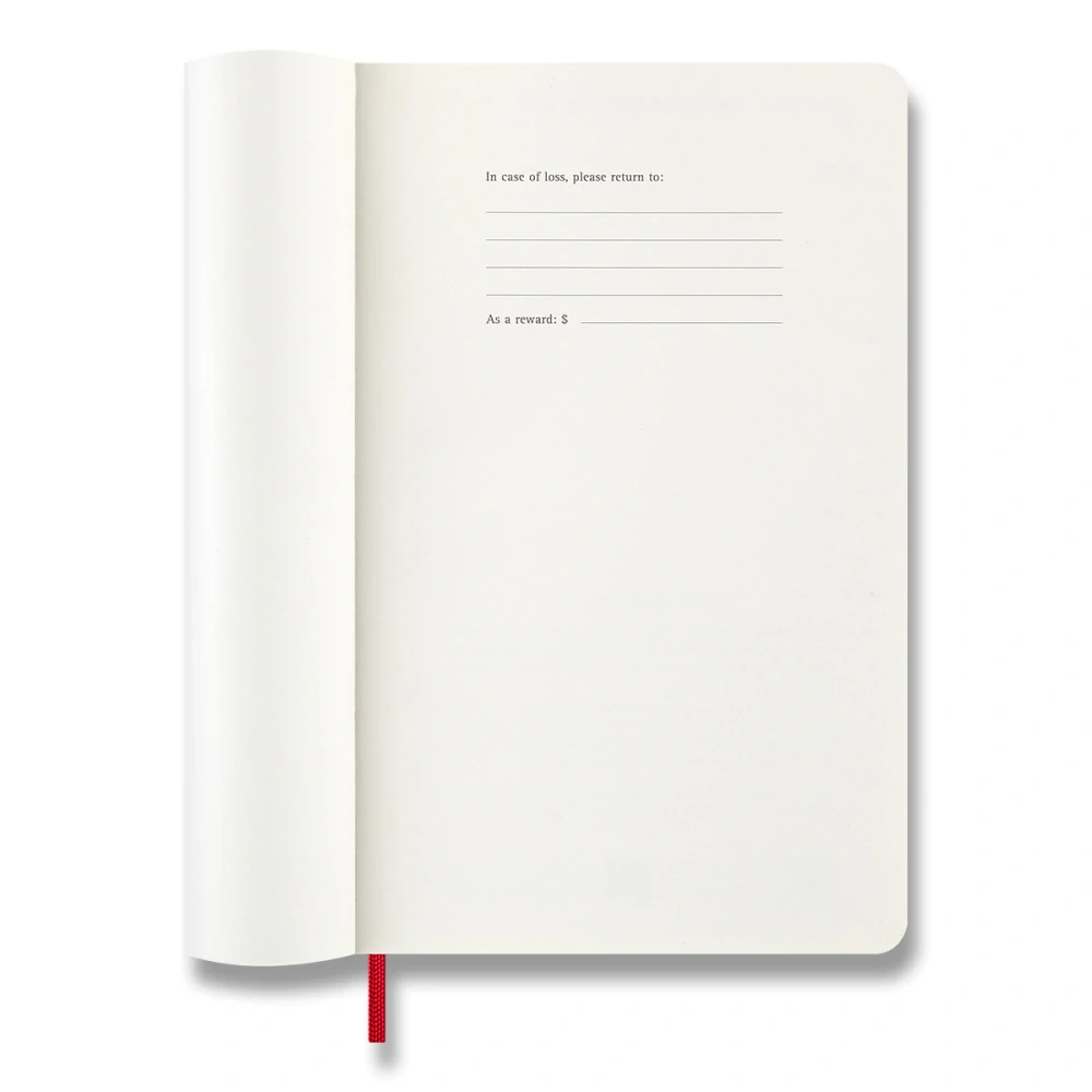 Diář Moleskine 2027 denní měkký červený L