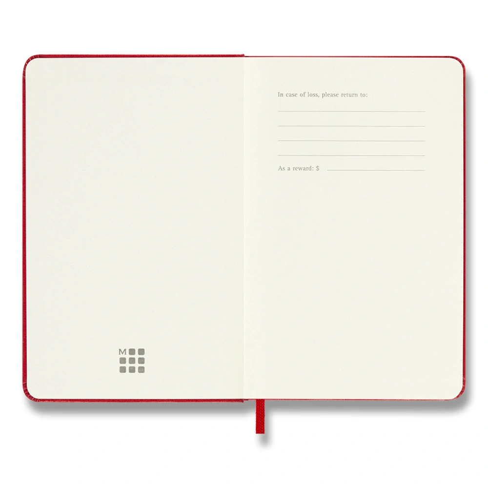 Plánovací zápisník Moleskine 2027 tvrdý červený S