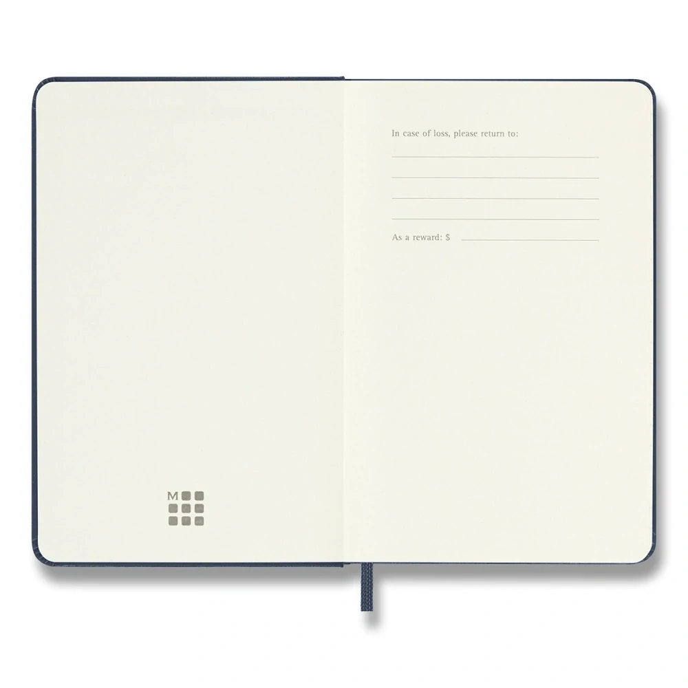 Plánovací zápisník Moleskine 2027 tvrdý modrý S