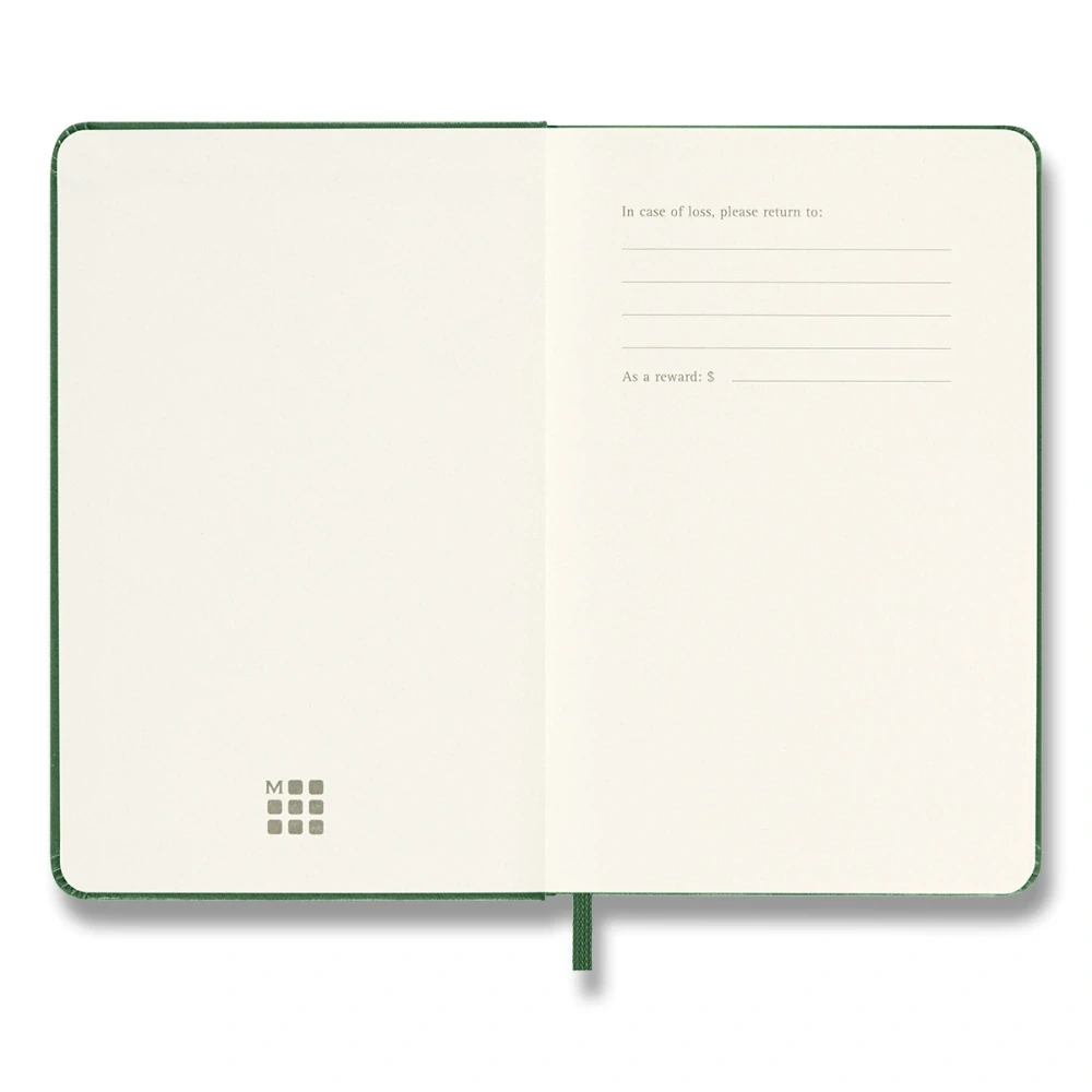 Plánovací zápisník Moleskine 2027 tvrdý zelený S