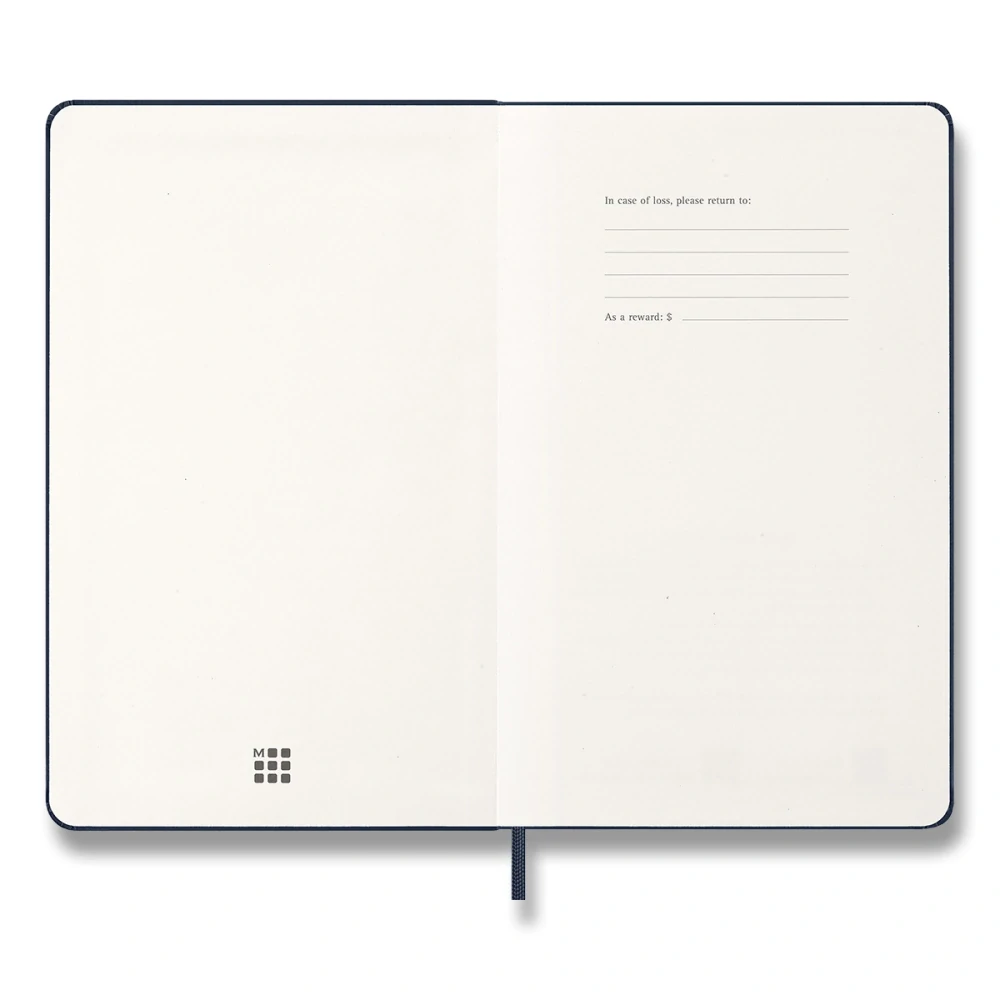 Plánovací zápisník Moleskine 2027 tvrdý modrý L