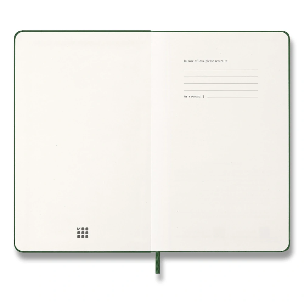 Plánovací zápisník Moleskine 2027 tvrdý zelený L