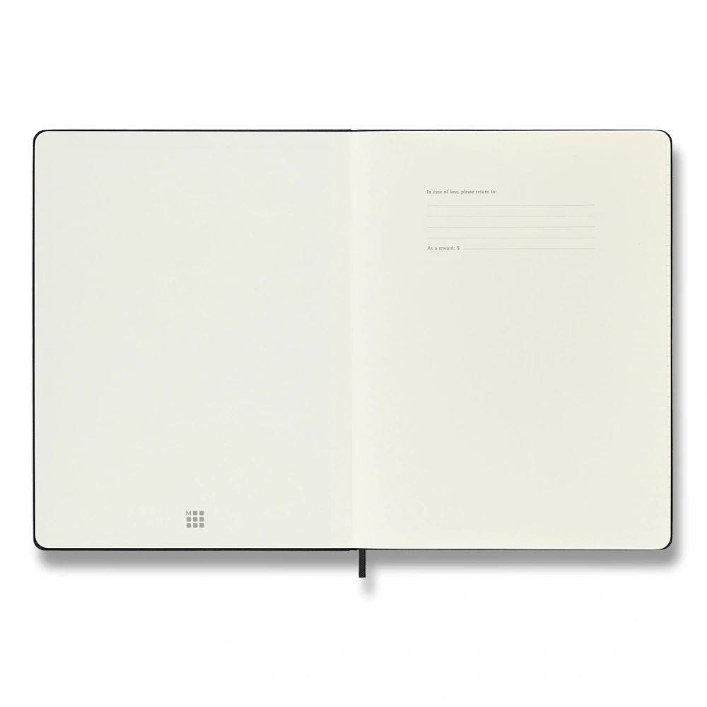 Plánovací zápisník Moleskine 2027 tvrdý černý XL