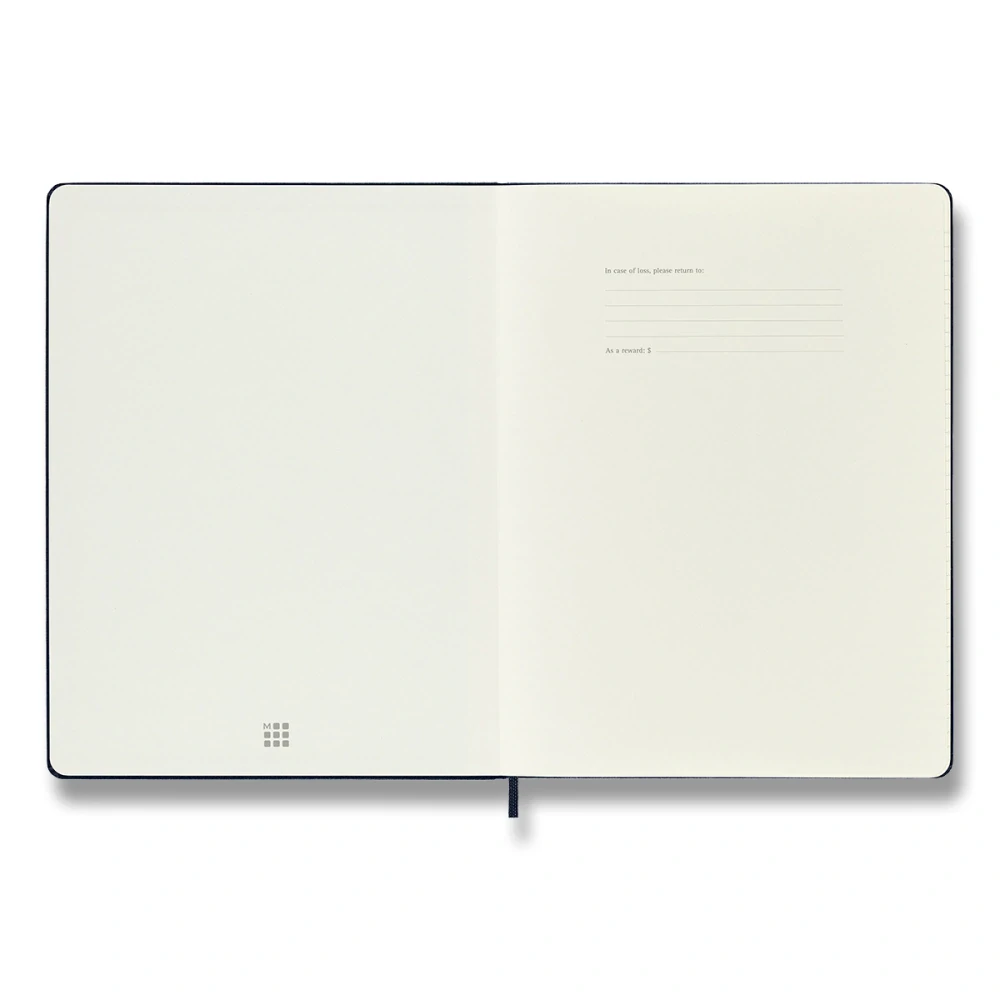 Plánovací zápisník Moleskine 2027 tvrdý modrý XL