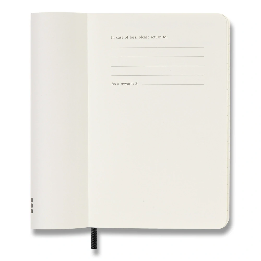 Plánovací zápisník Moleskine 2027 měkký černý S
