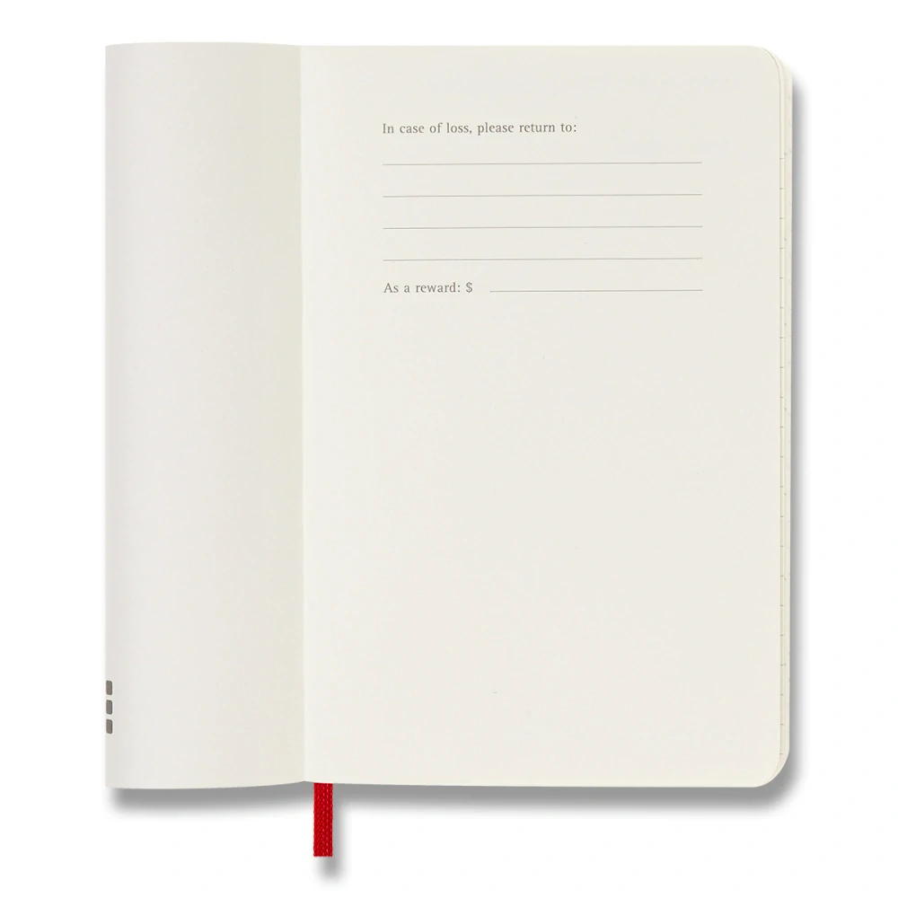 Plánovací zápisník Moleskine 2027 měkký červený S