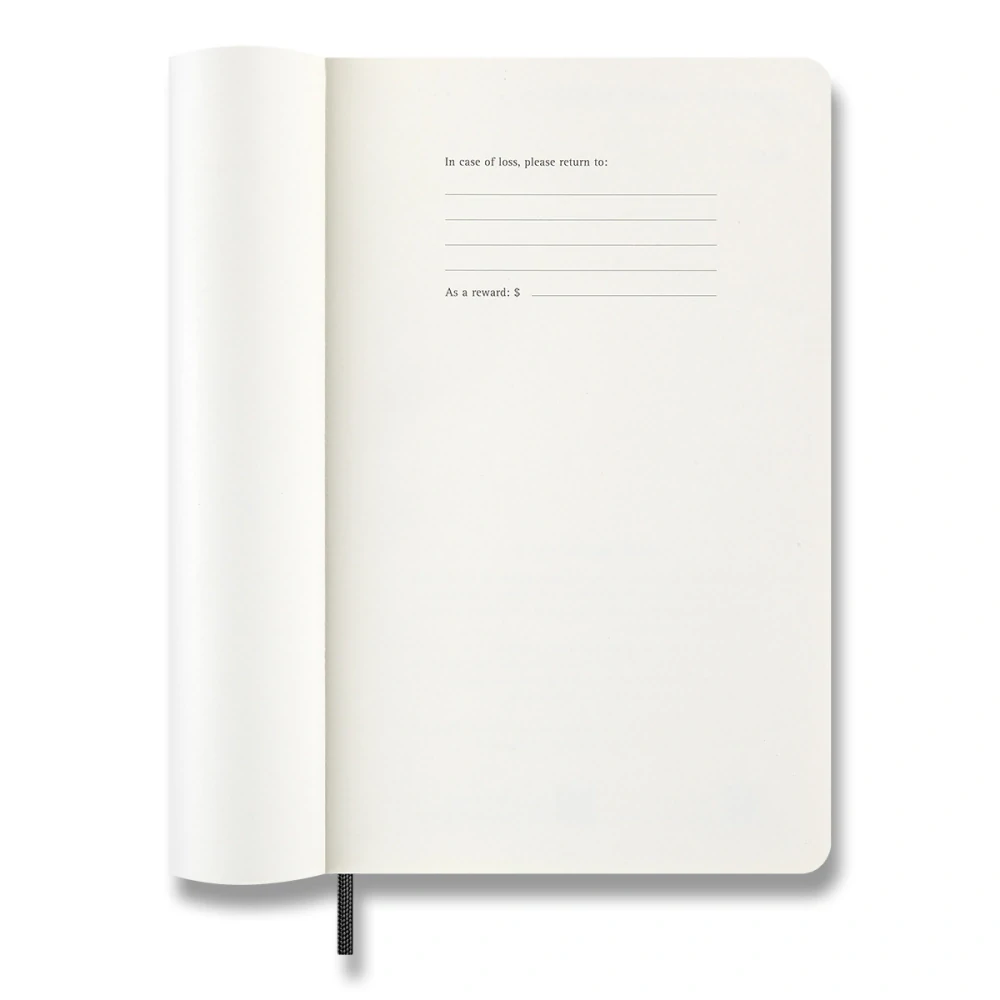 Plánovací zápisník Moleskine 2027 měkký černý L