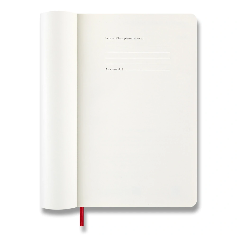 Plánovací zápisník Moleskine 2027 měkký červený L