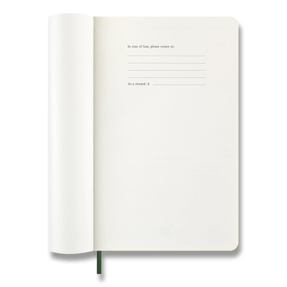Plánovací zápisník Moleskine 2027 měkký zelený L