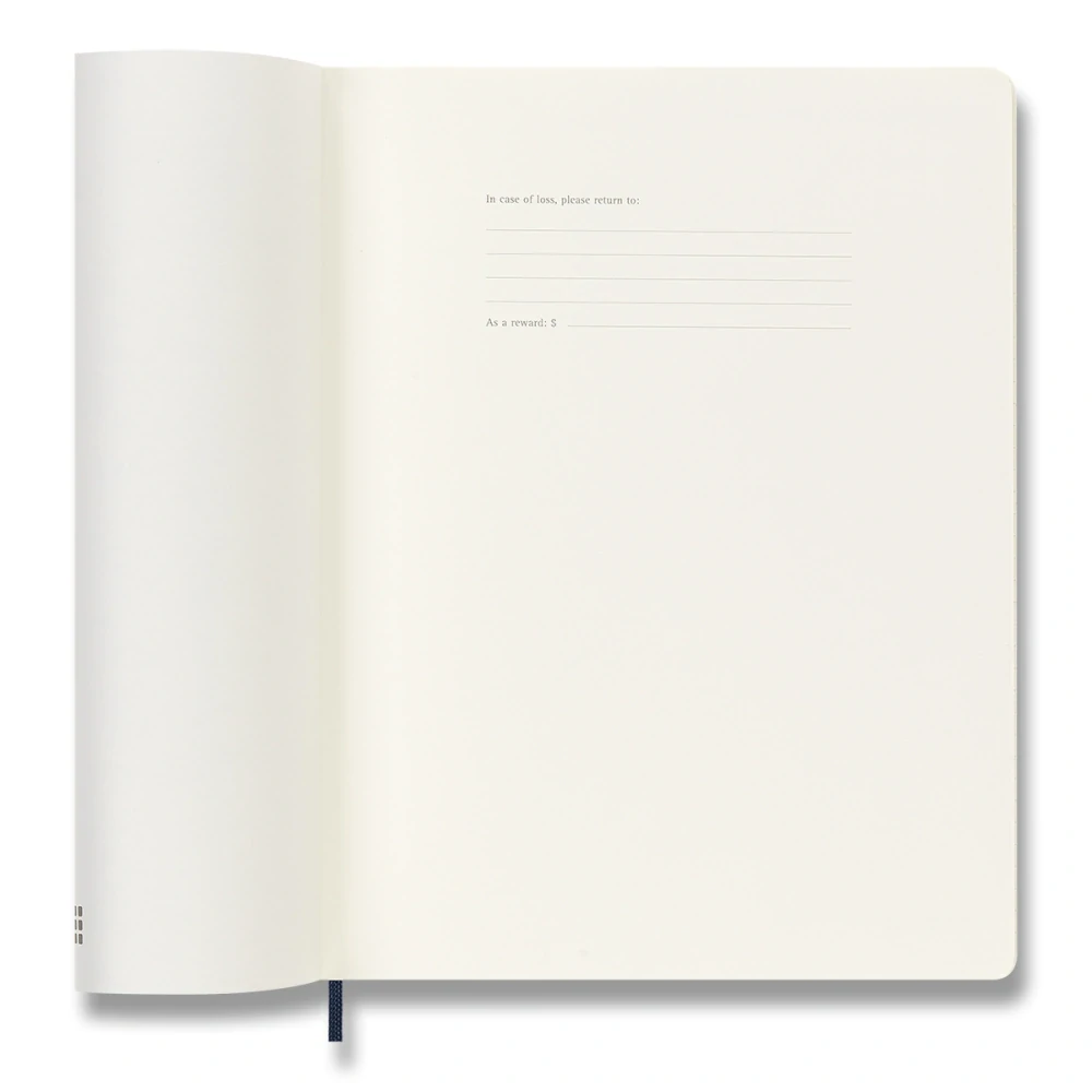 Plánovací zápisník Moleskine 2027 měkký modrý XL