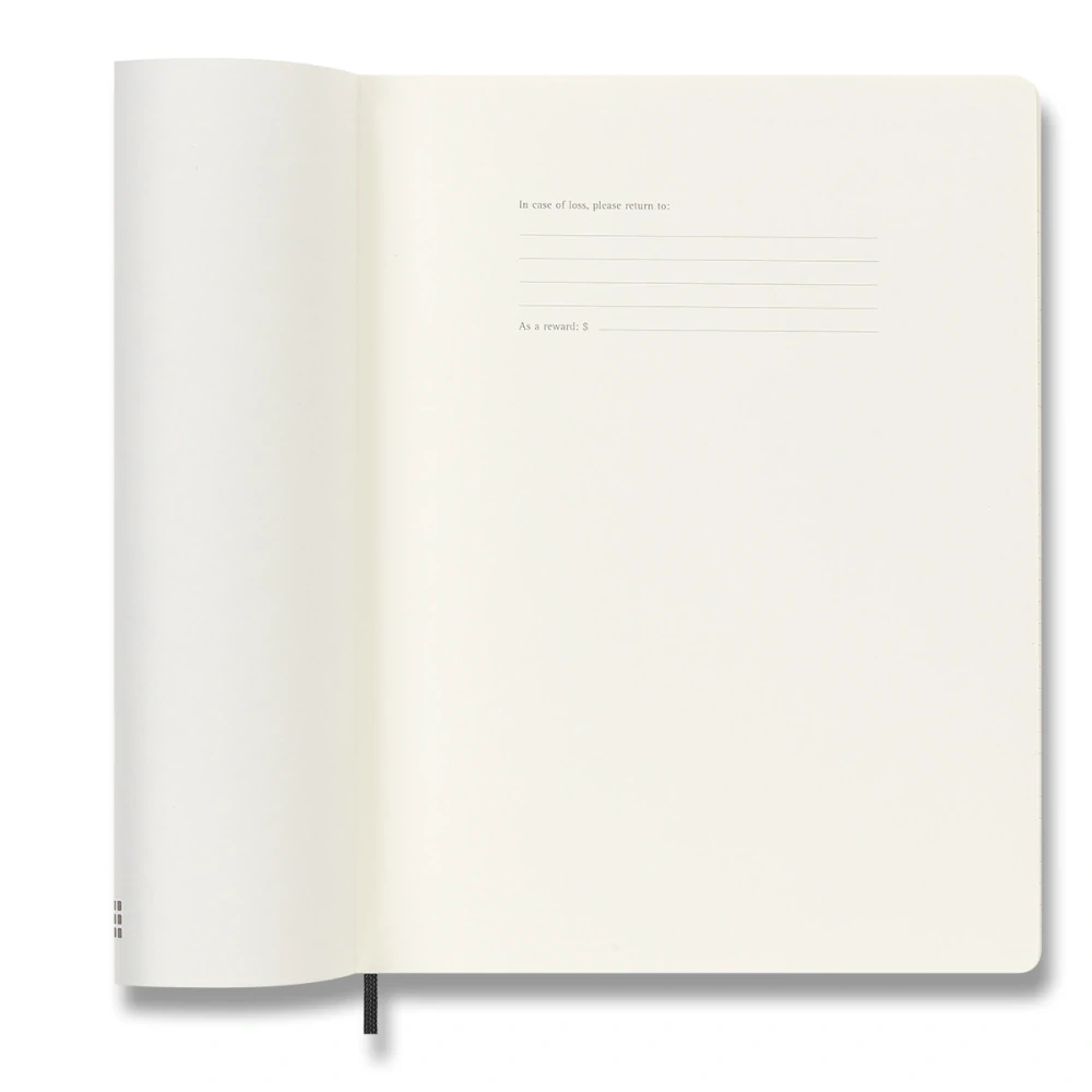 Měsíční diář Moleskine 2027 měkký černý XL