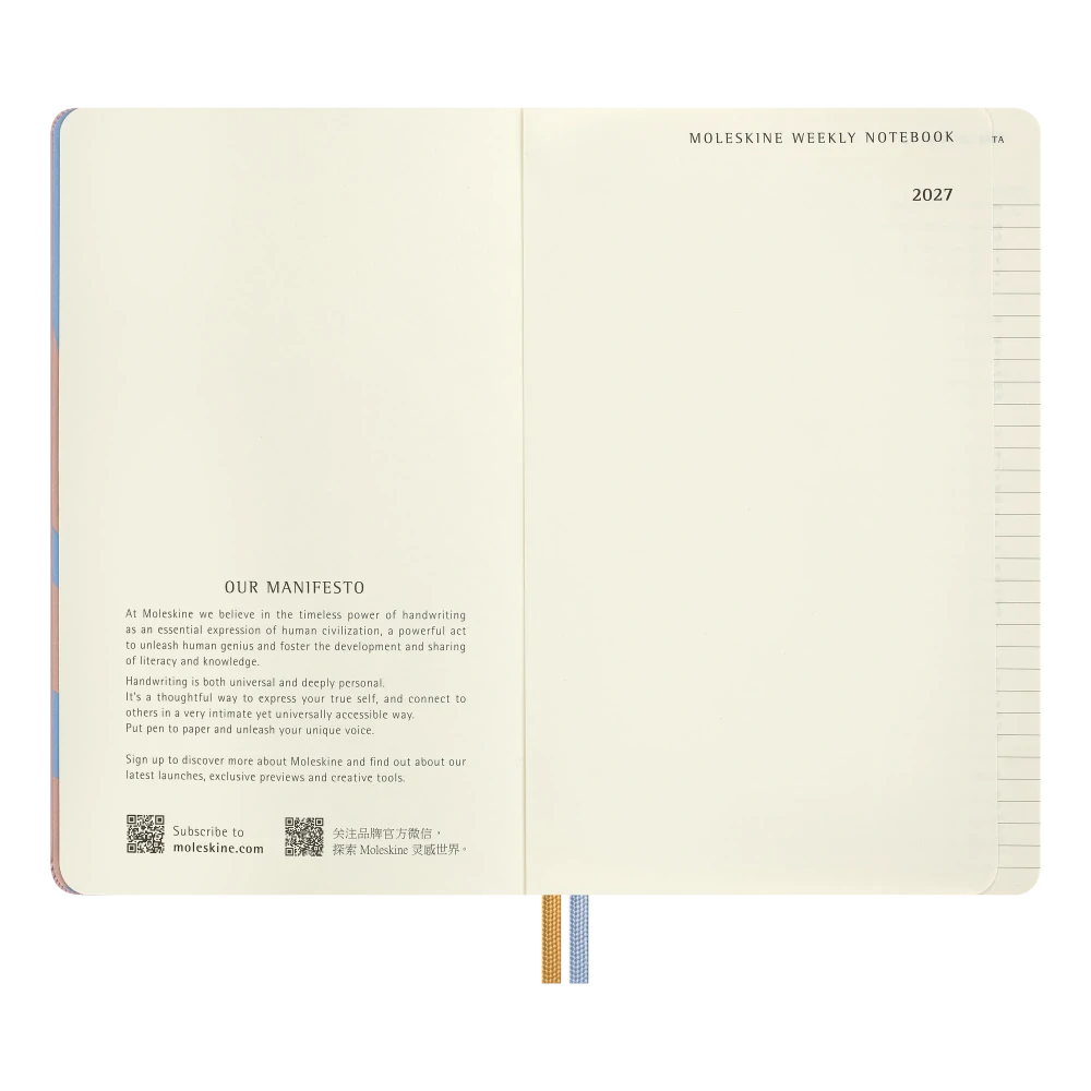 Diář MOLESKINE 2027 týdenní tvrdý Alice In Wonderland L