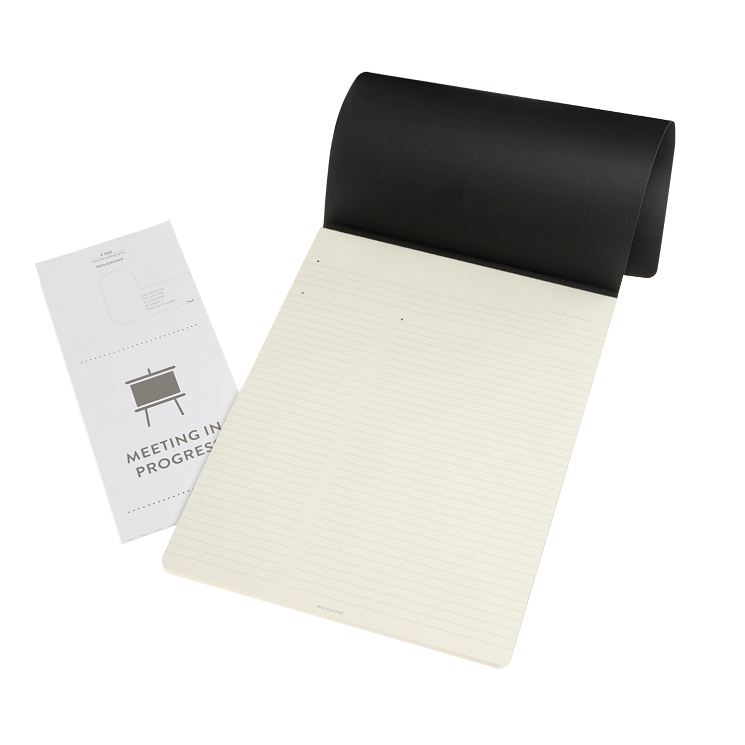 Poznámkový blok Moleskine Professional linkovaný černý - Letter