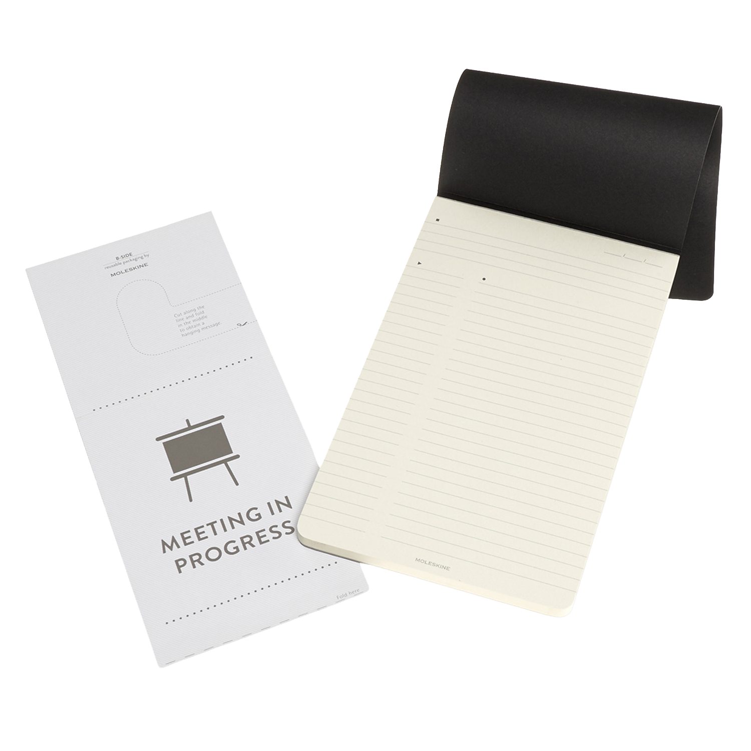 Poznámkový blok Moleskine Professional linkovaný černý L