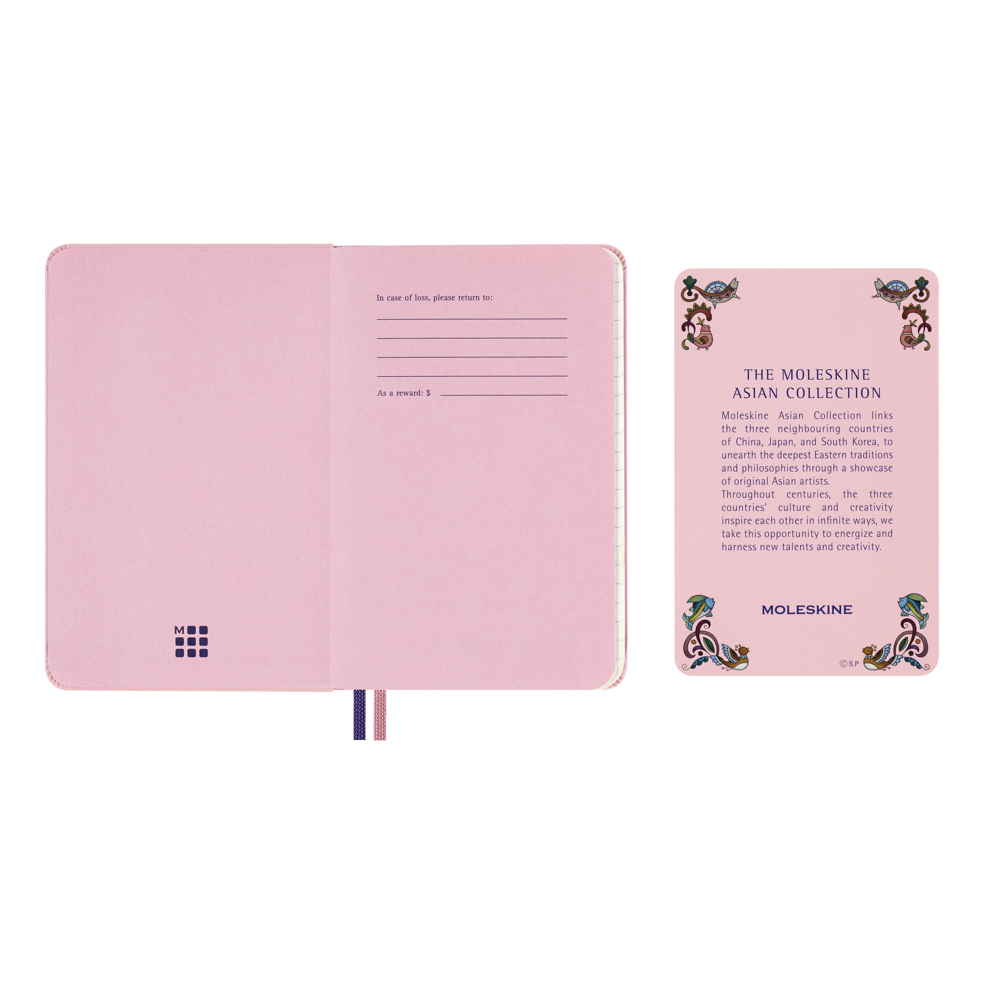 Sakura zápisník Moleskine linkovaný S v dárkové krabici