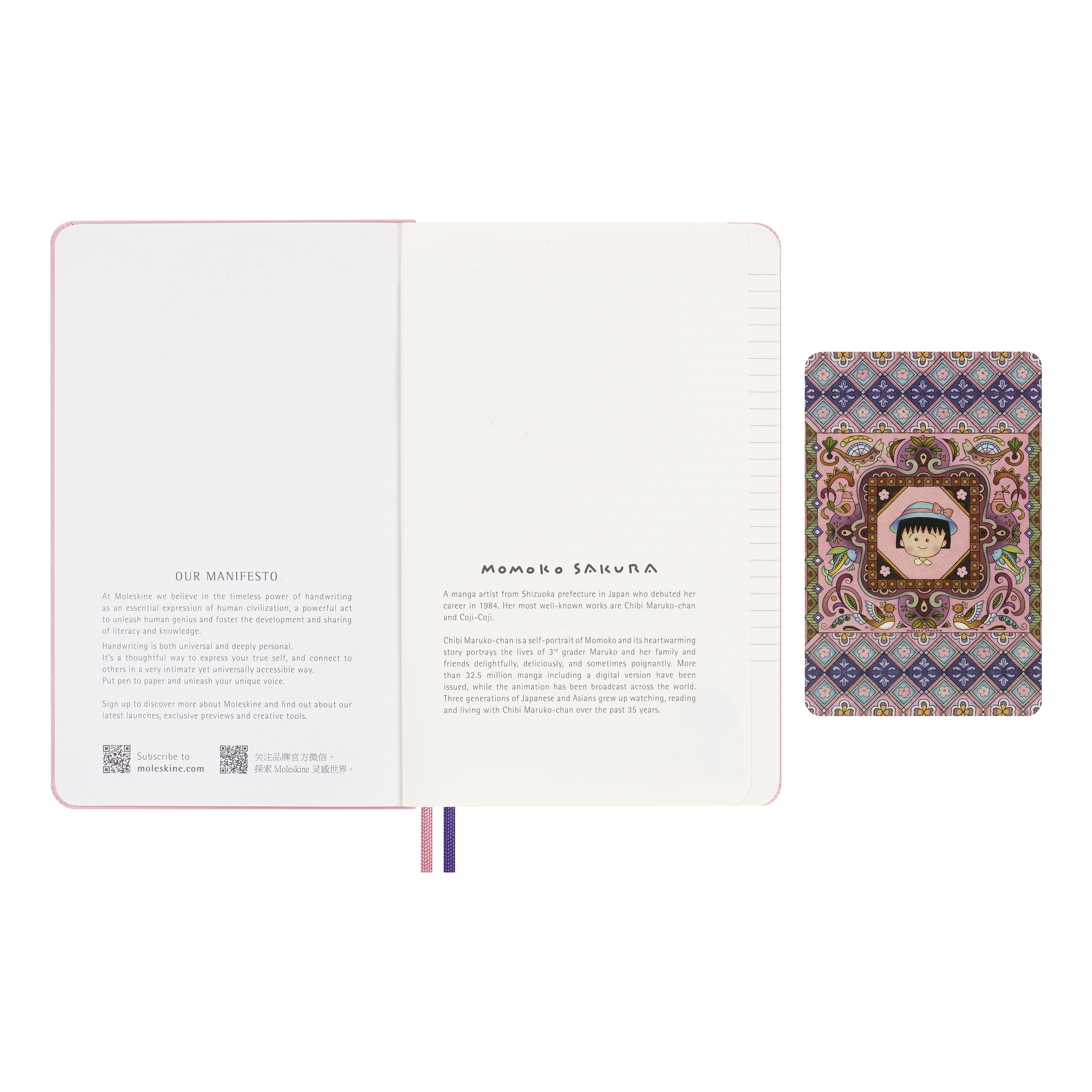 Sakura zápisník Moleskine linkovaný L