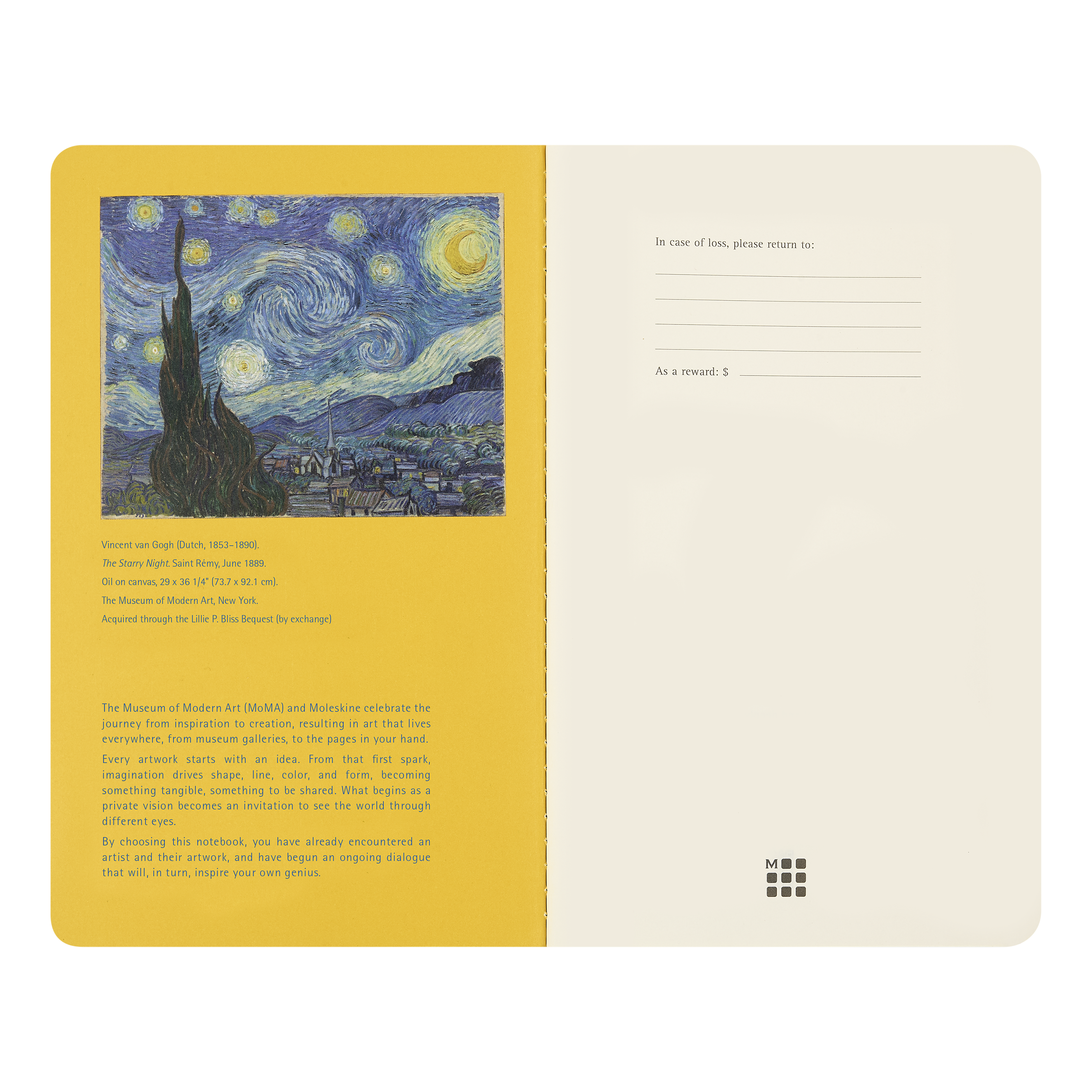 MoMA Van Gogh sešity MOLESKINE Cahier 2ks čisté L