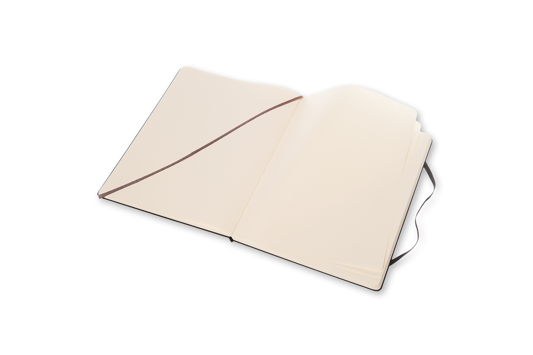 Zápisník Moleskine tvrdý čistý černý XL