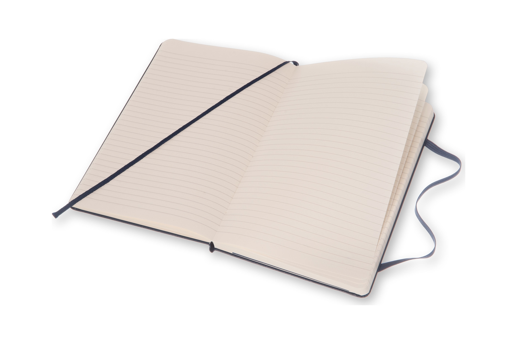 Zápisník Moleskine tvrdý linkovaný modrý L
