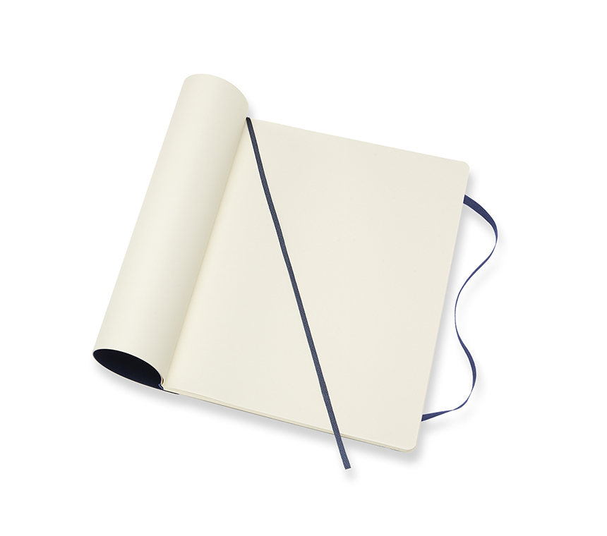 Zápisník Moleskine měkký čistý modrý XL