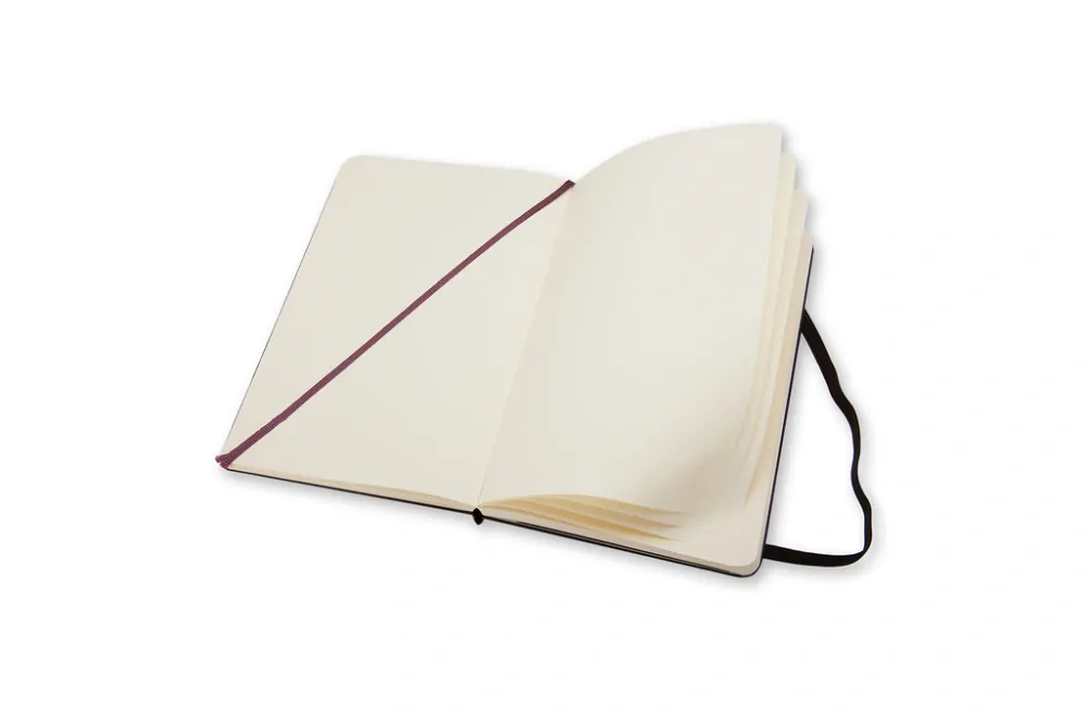 Zápisník Moleskine tvrdý čistý černý L