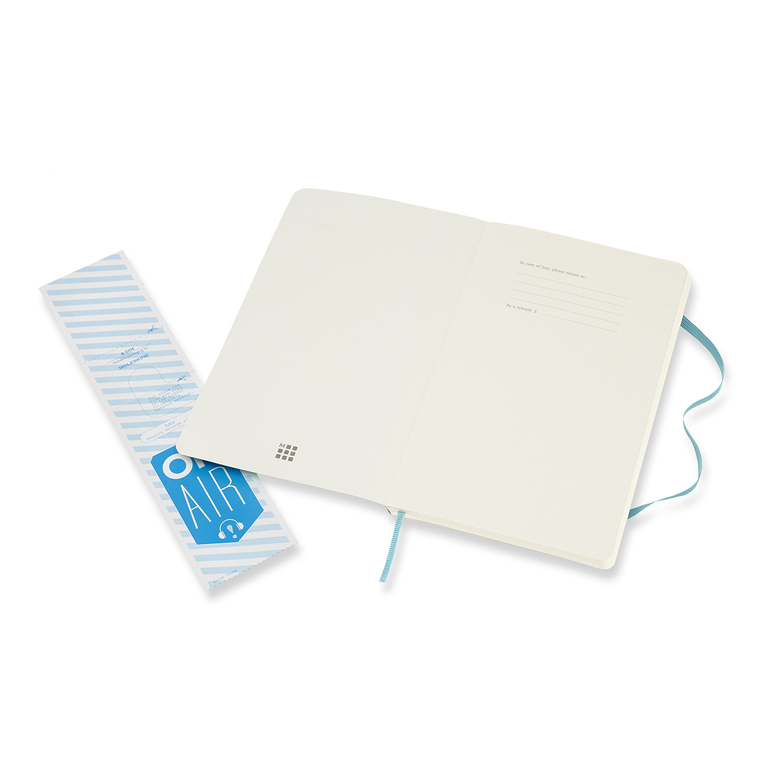 Zápisník Moleskine měkký čistý modrozelený L