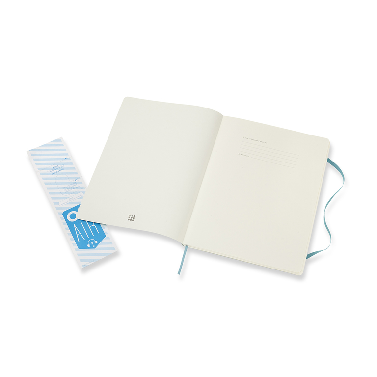 Zápisník Moleskine měkký čistý modrozelený XL