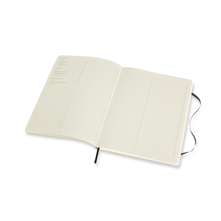 Professional diář-zápisník Moleskine měkký černý XL