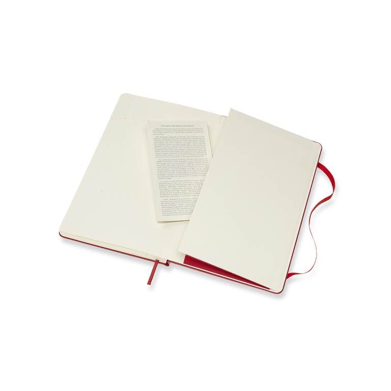 Zápisník Moleskine tvrdý tečkovaný červený L