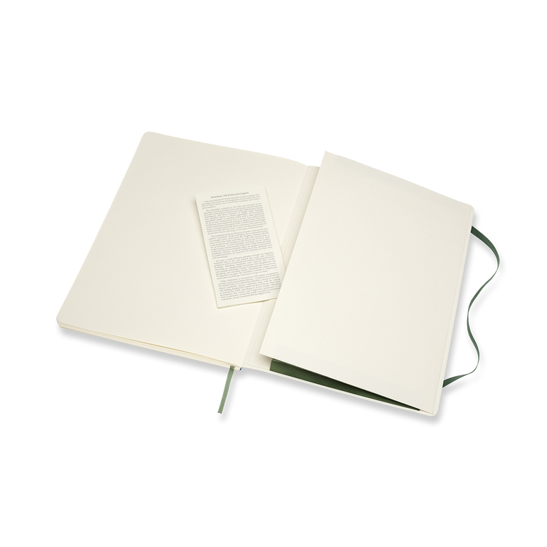 Zápisník Moleskine měkký čistý zelený XL