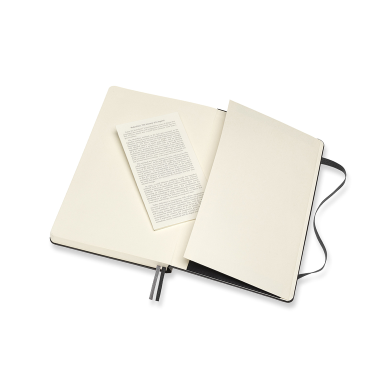 Zápisník Moleskine Expanded tvrdý linkovaný černý L