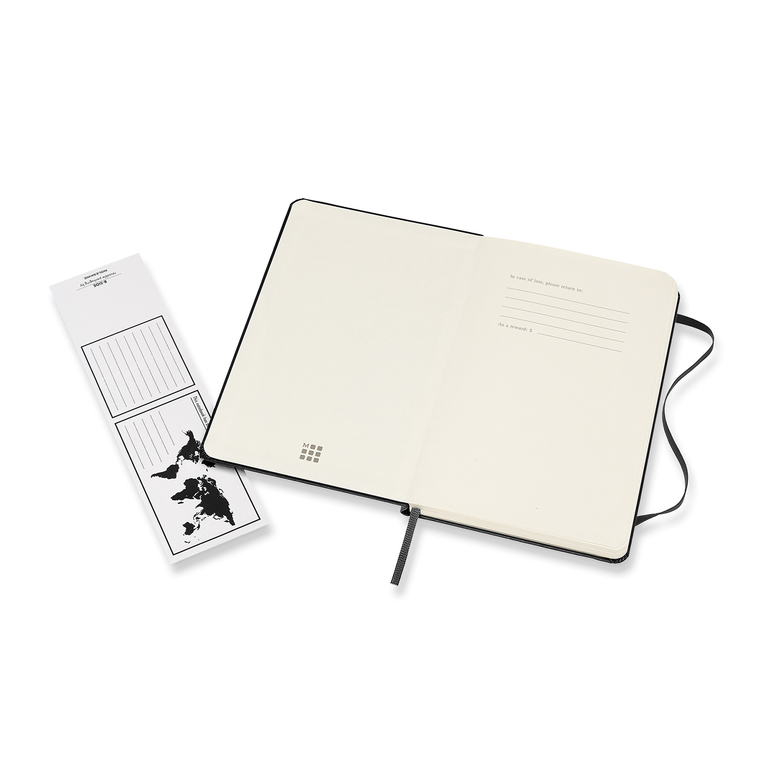 Zápisník Moleskine tvrdý čistý černý M