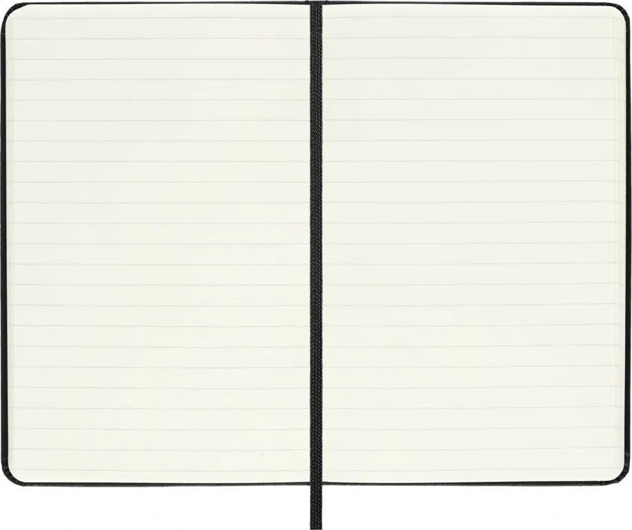 Zápisník Moleskine tvrdý linkovaný černý S