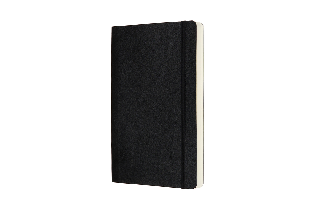 Zápisník Moleskine Expanded měkký tečkovaný černý L