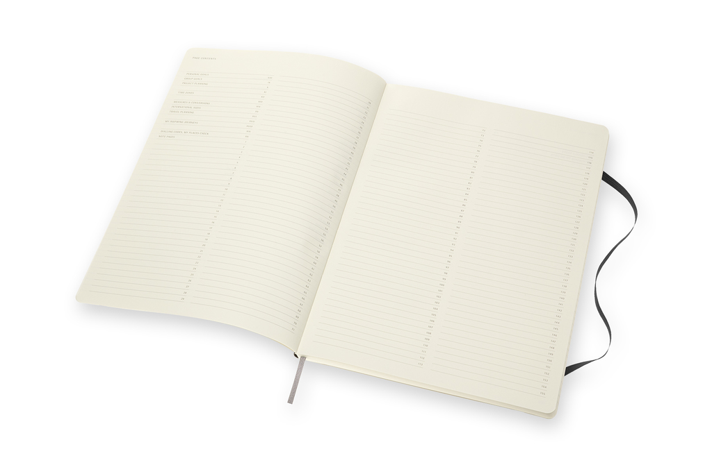 Professional diář-zápisník Moleskine měkký černý A4