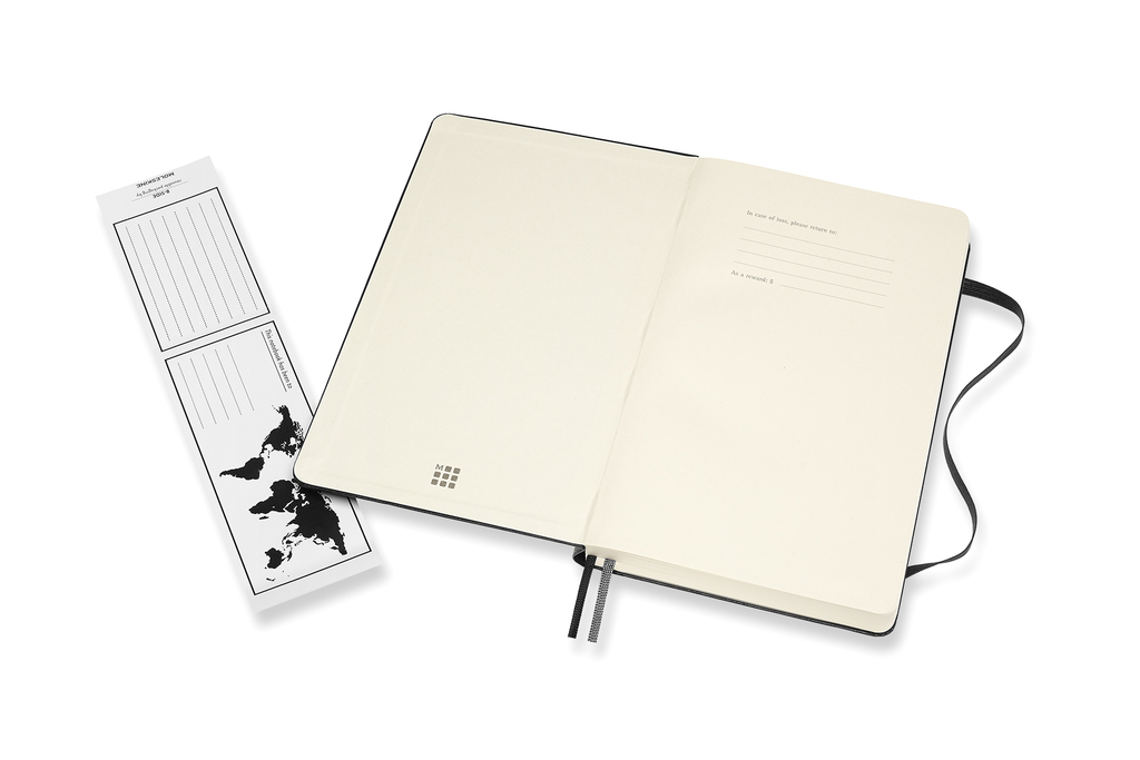 Zápisník Moleskine Expanded tvrdý tečkovaný černý L