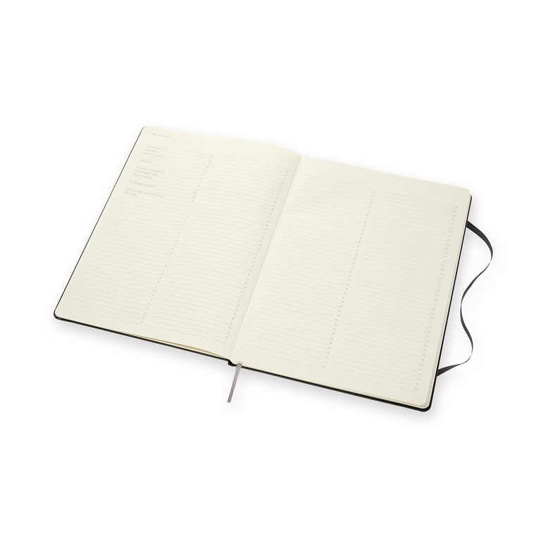 Professional diář-zápisník Moleskine tvrdý černý A4