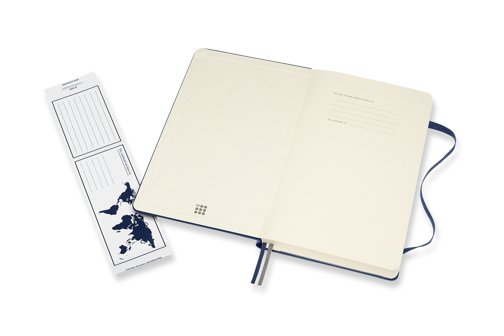 Zápisník Moleskine Expanded tvrdý čistý modrý L